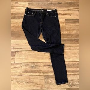 New Rag and Bone Cate mid-rise skinny dark blue jeans